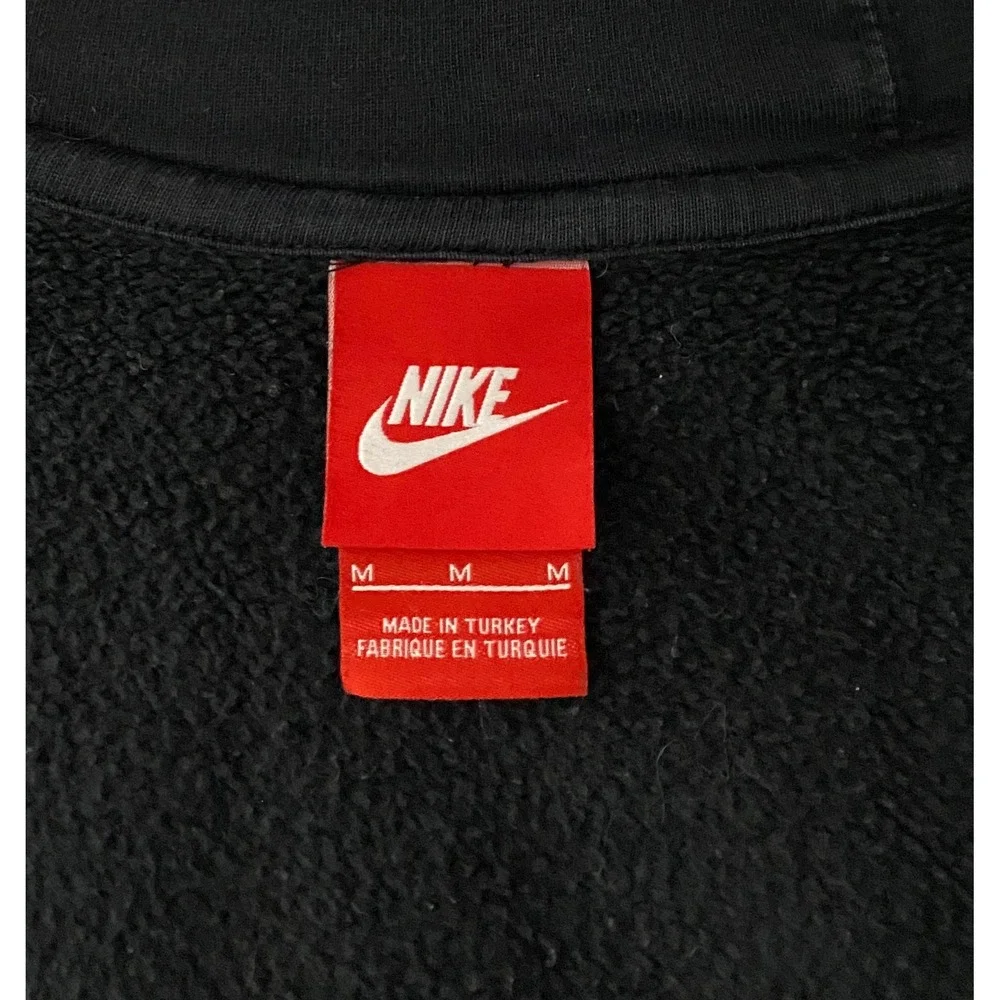 Nike NYC 25 Pixel Fire Flame Graphic Hoodie Mens Medium Black 8-Bit‎ Streetwear